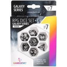 Gamgenic  Moon 7-Piece Dice Set